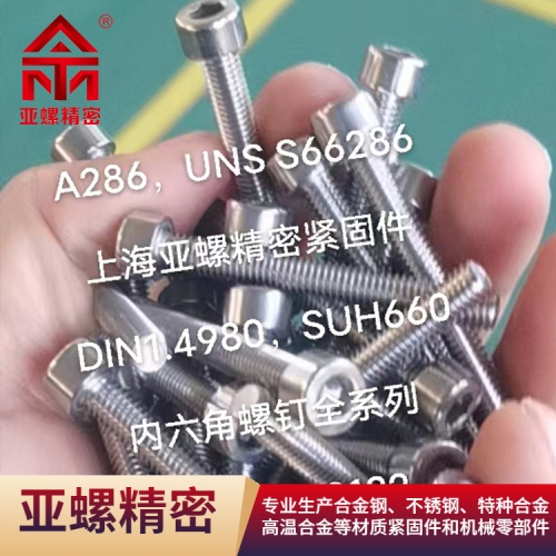 A286/DIN1.4980/SUH660內六角螺釘全系列